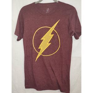 THE FLASH Burgundy T-shirt Size Small (34/36)